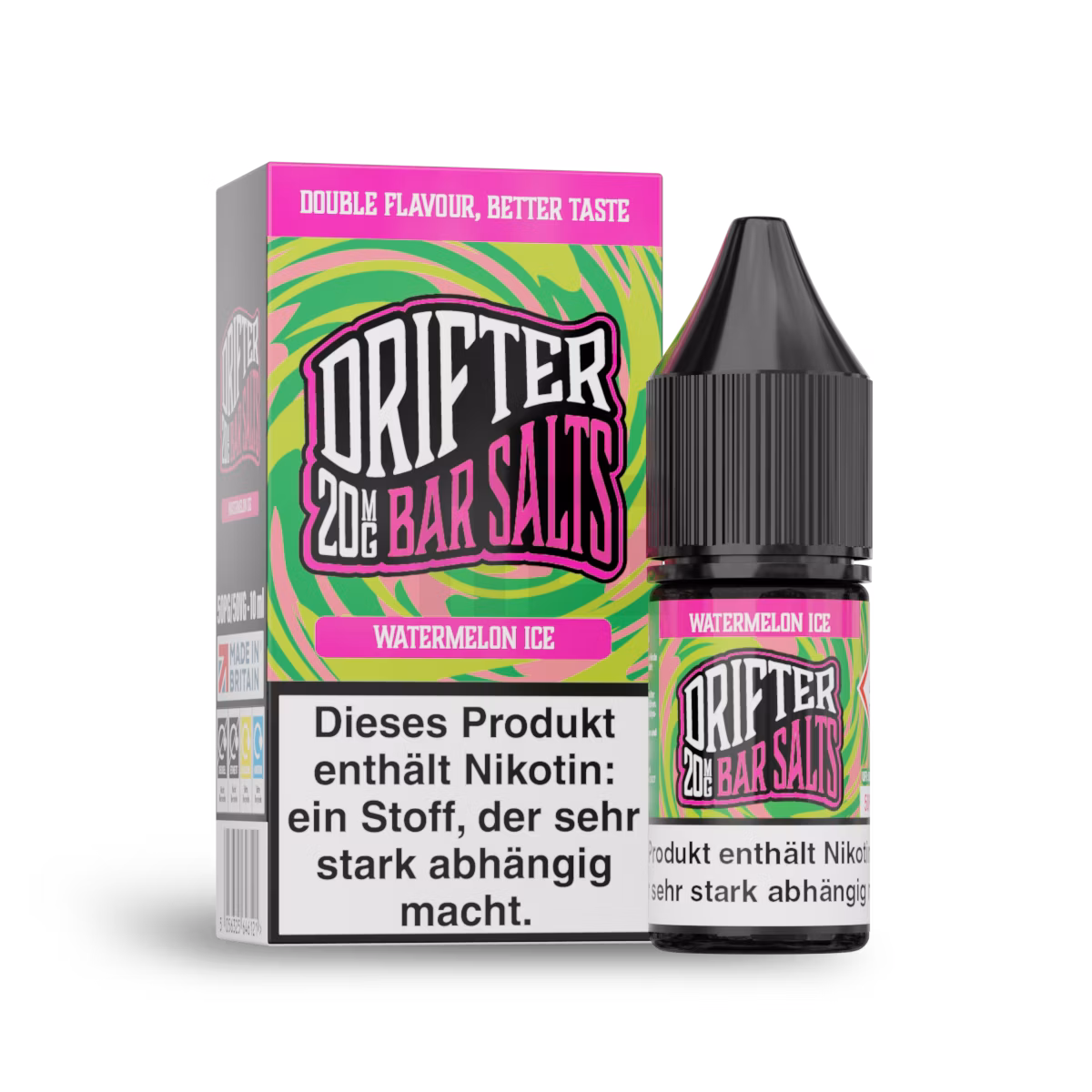 Drifter - Nikotinsalzliquid - 10ml - Watermelon Ice | Nikotinsalz-Stärke : 20mg