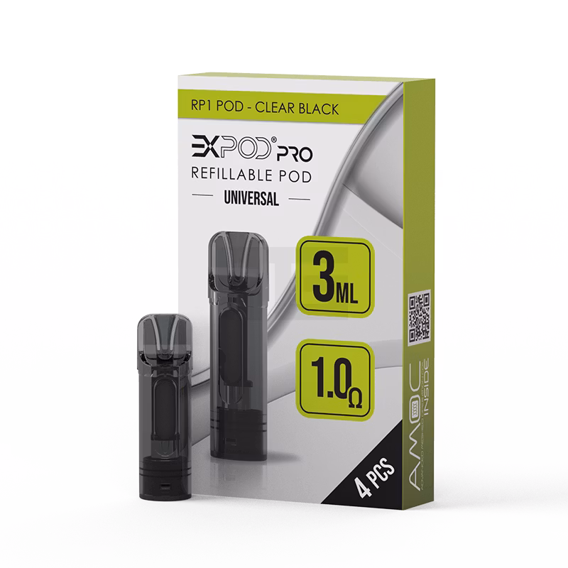 Expod Pro - RP1 Leerpod - Clear Black - 4 Stück