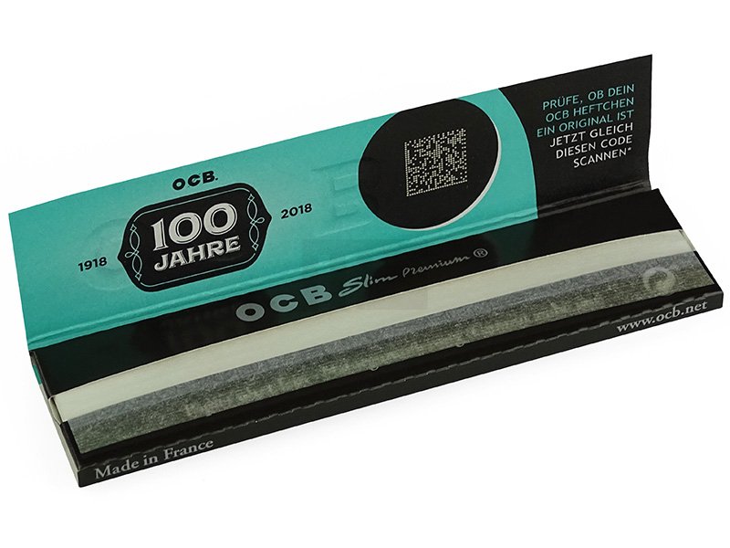 OCB - Premium - Slim - Schwarz KS Blättchen - 32 Blättchen