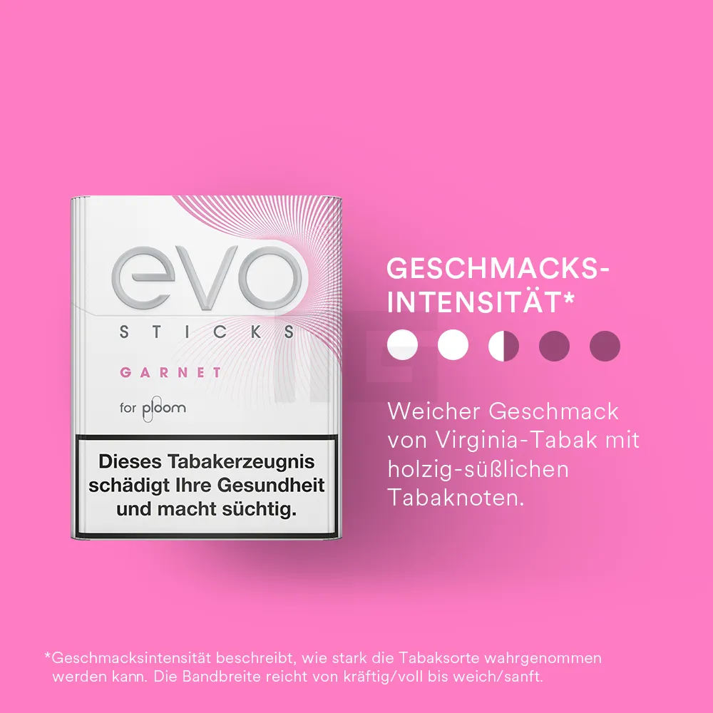 Ploom - EVO - Tabaksticks - Garnet