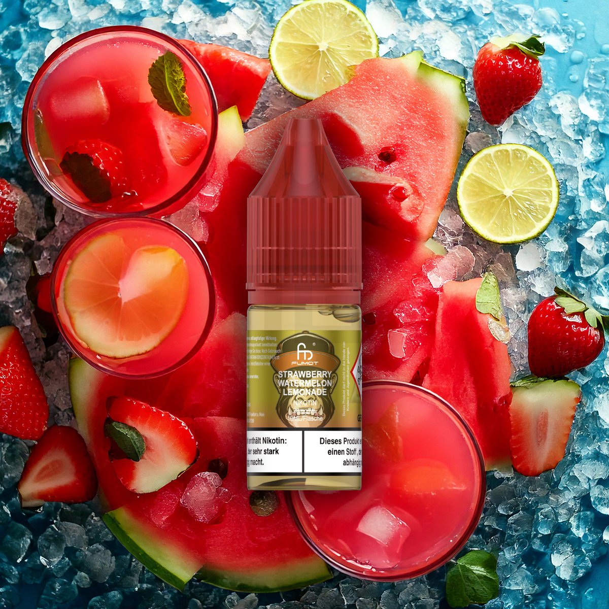 RandM - Tornado - Nikotinsalz-Liquid - 10ml - Strawberry Watermelon Lemonade | Nikotinsalz-Stärke : 20mg