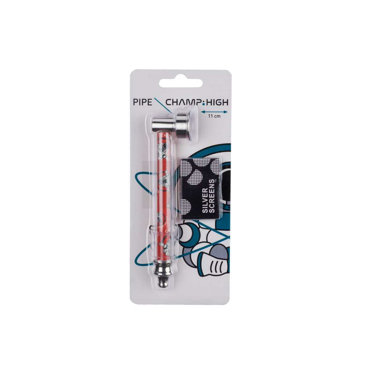 CHAMP HIGH - Metal Pipe - 11 cm - Red