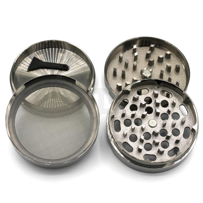 Grinder - Aluminium - 4-teilig - dunkelgrau - ø 60 mm