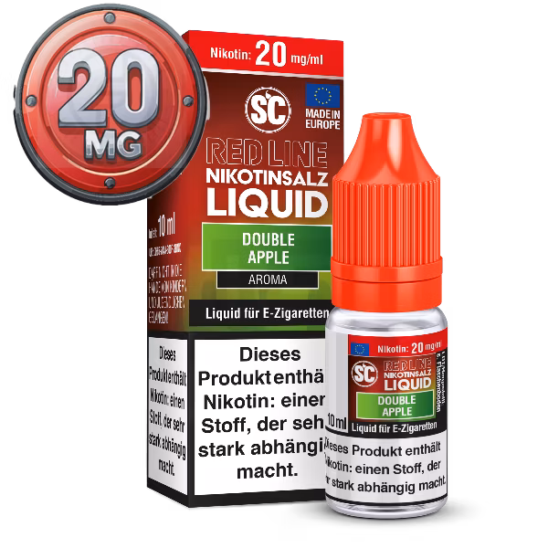SC - Red Line - Double Apple - Nikotinsalz Liquid - 10ml - 20mg