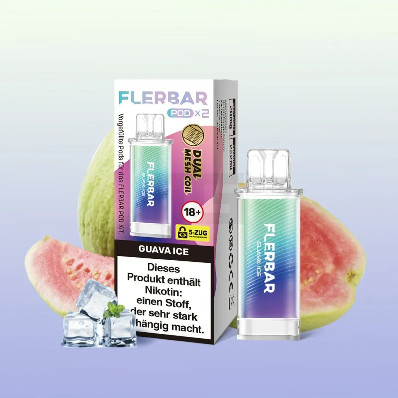 Flerbar Prefilled Pod - Guave Ice - 20mg - 2er Pack