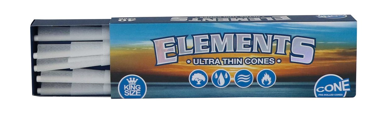 Elements Papers - Cone - King Size - 40 Stück