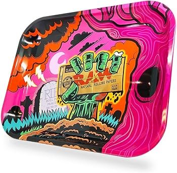 RAW - Rolling Tray - Drehunterlage Metall - Zombie - 27,5 x 34