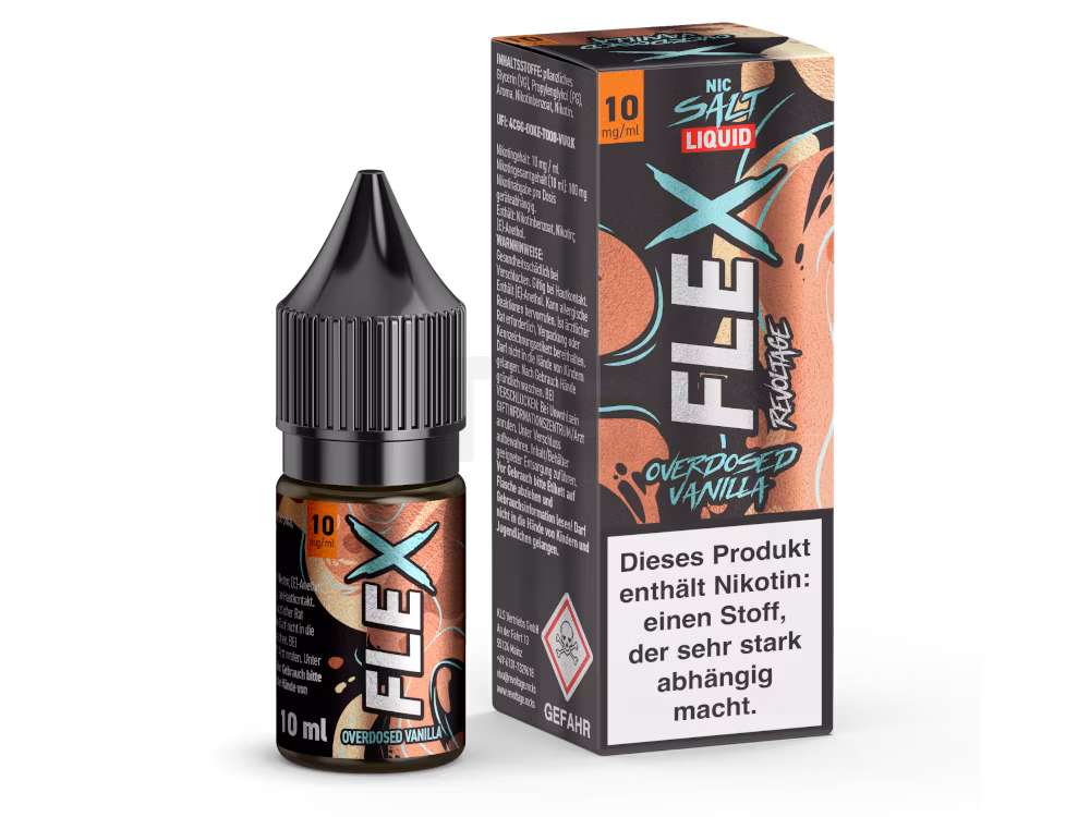 Revoltage - FLEX - Vanilla - Overdosed - Nikotinsalz Liquid - 10ml - 10mg