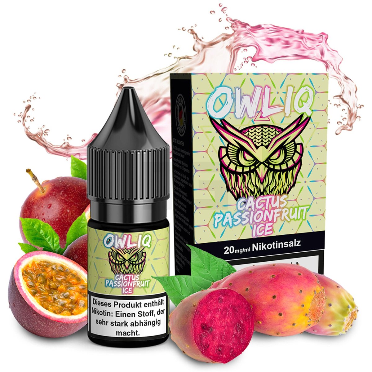 OWLIQ - Cactus Passionfruit Ice - Nikotinsalz Liquid - 10ml - 20mg