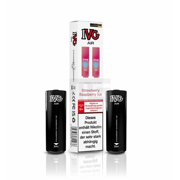 IVG - AIR - Prefilled Pod - Strawberry Raspberry Ice - 2ml - 2er Pack