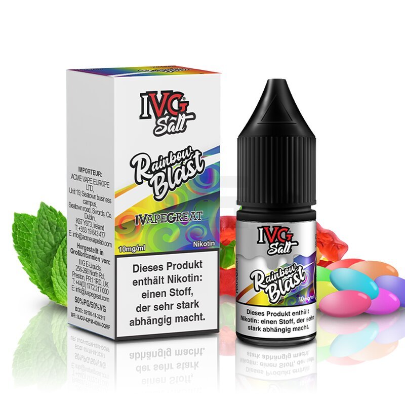 IVG - Salt - Nikotinsalz-Liquid - Rainbow Blast - 10mg - 10ml