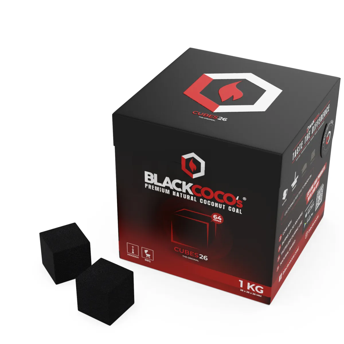 Blackcoco - Naturkohle - 26er - 1kg