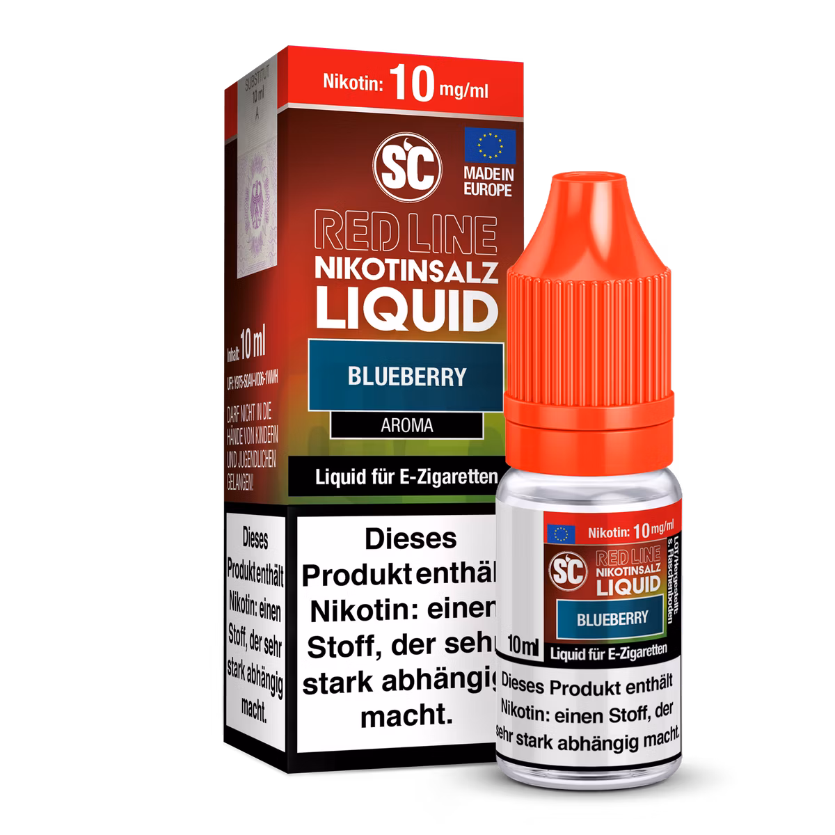 SC Red Line - Nikotinsalzliquid - 10ml - 10mg - Blueberry SC Red Line - Nikotinsalzliquid - 10ml - 10mg - Blueberry