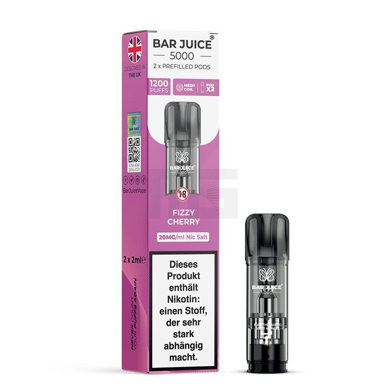Bar Juice - Prefilled Pods - Fizzy Cherry - 2ml - 20mg - 2er Paket
