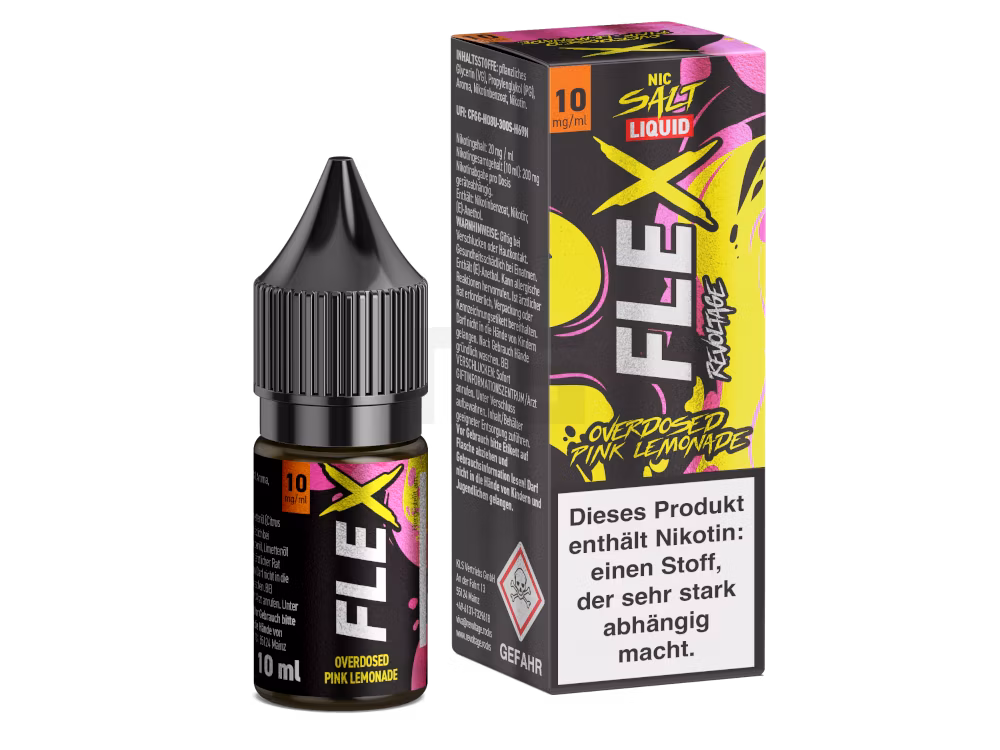 Revoltage - FLEX - Pink Lemonade - Overdosed - Nikotinsalz Liquid - 10ml - 10mg