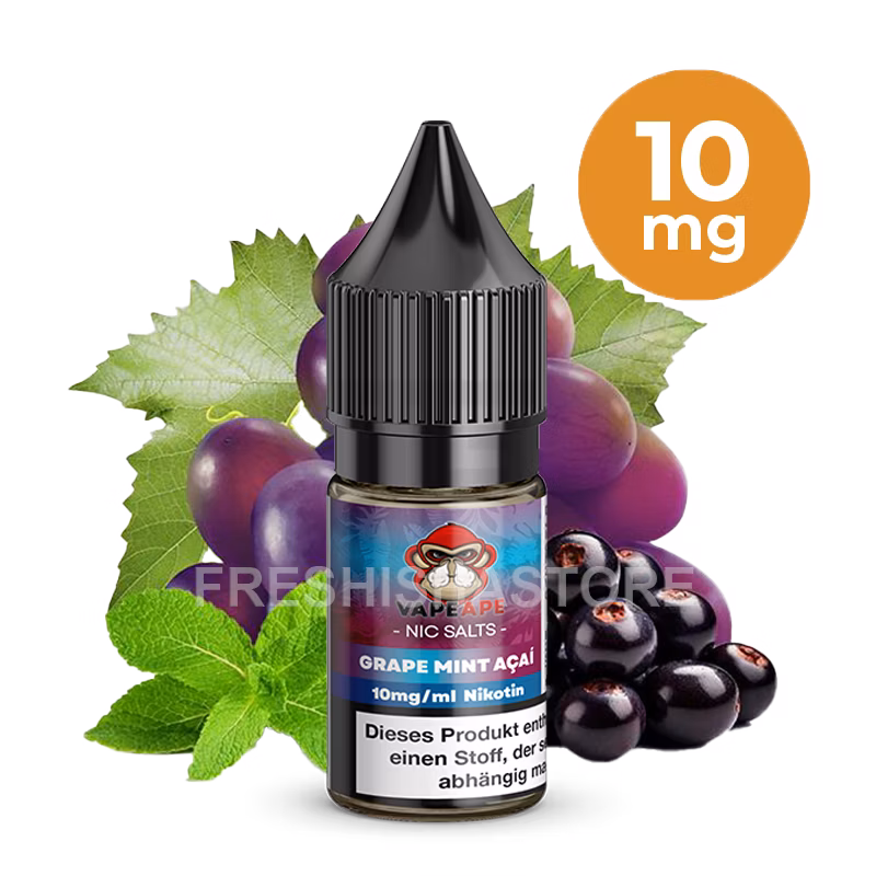 VapeApe - Grape Mint Acai - Nikotinsalz-Liquid - 10ml - 10mg