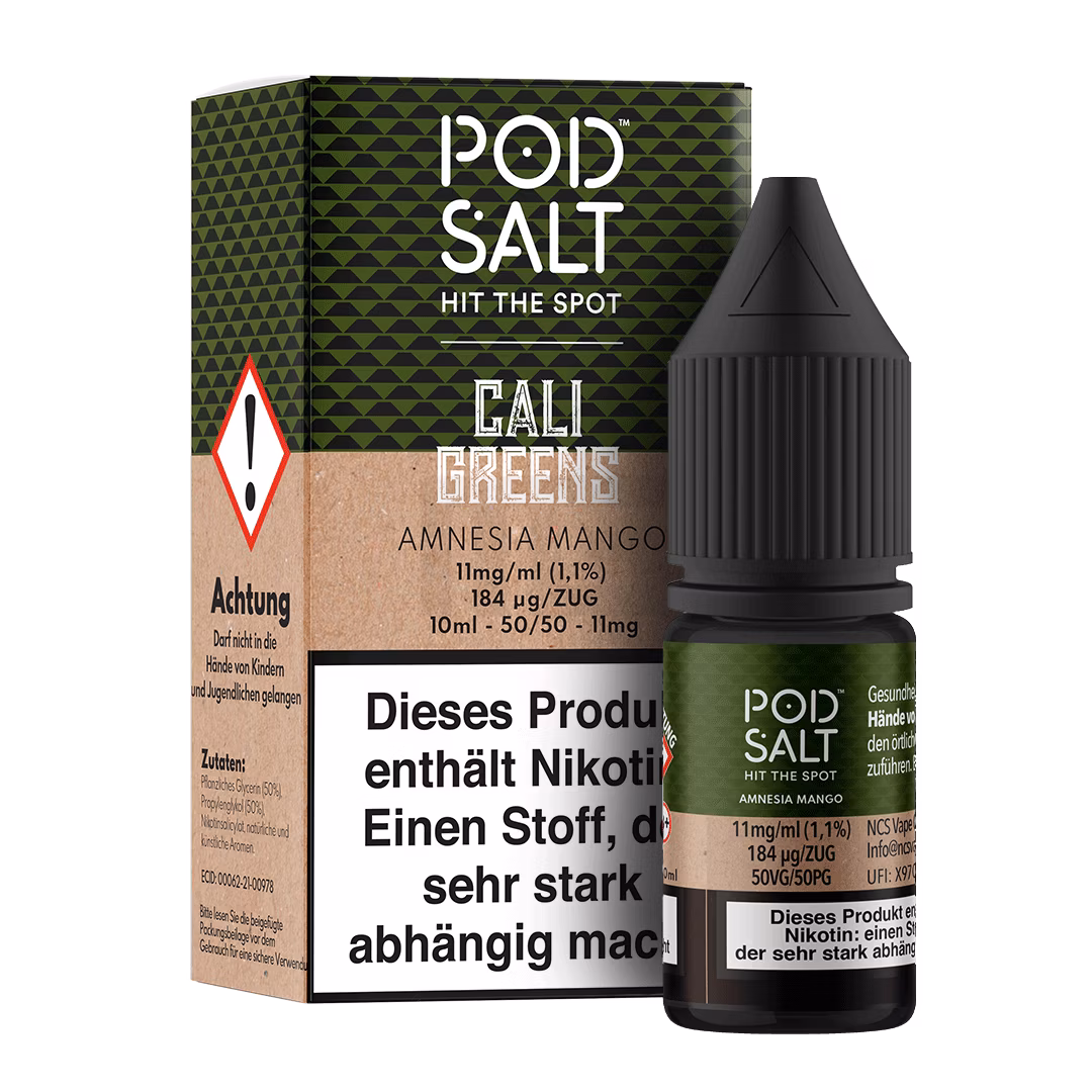 Pod Salt - Fusion - Amnesia Mango - Nikotinsalz-Liquid - 10ml - 11mg