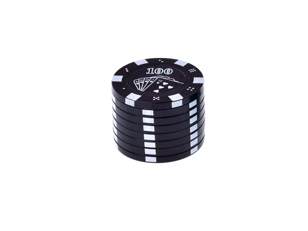 Champ HIGH - POKER CHiPS GRINDER - 42MM - 3-Teilig - Black