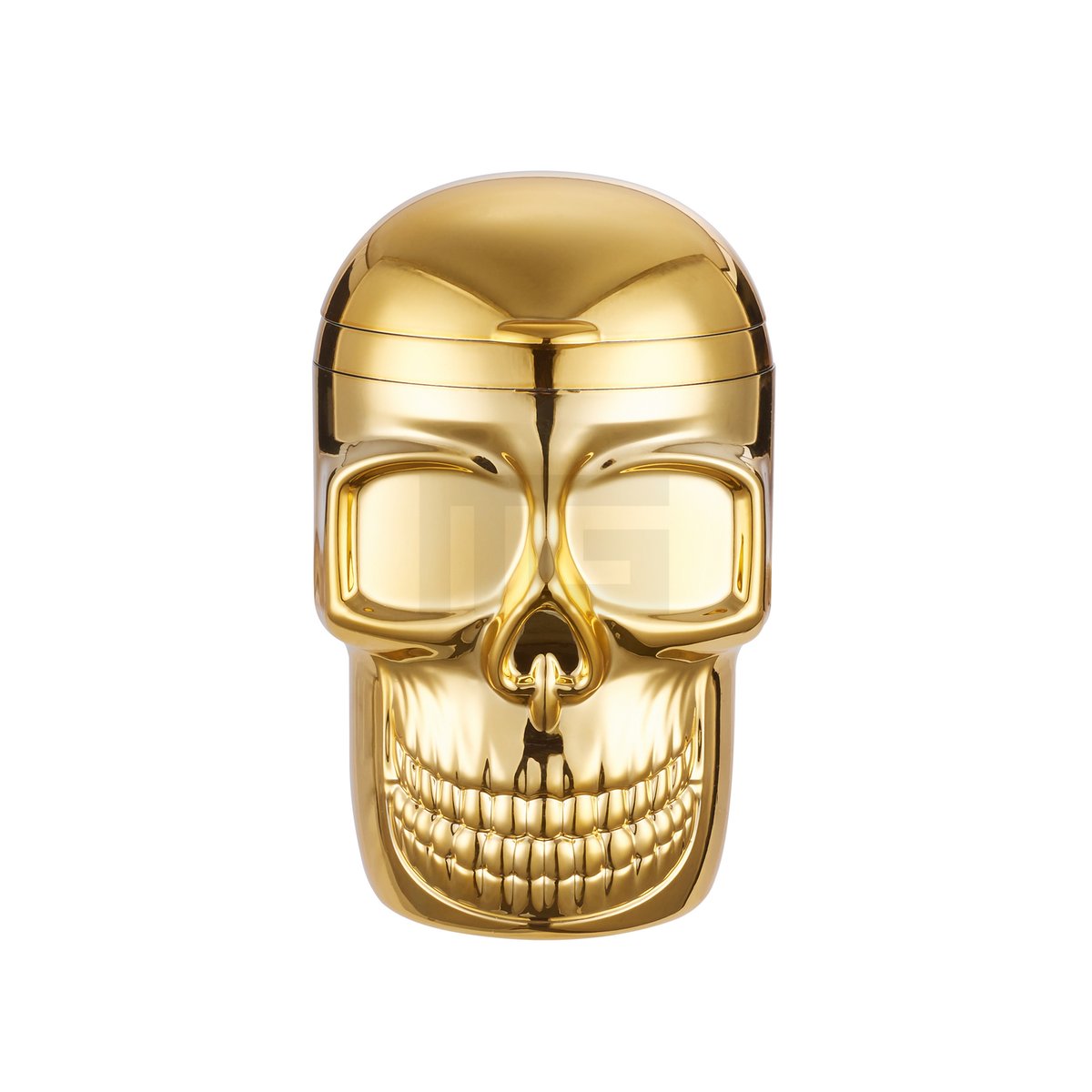 CHAMP HIGH - Skull Aschenbecher mit LED - 12 cm - Gold