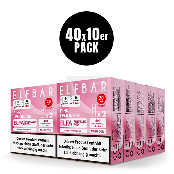Elfbar - ELFA - Prefilled Pod - 2ml - 2er Pack - Pink Lemonade