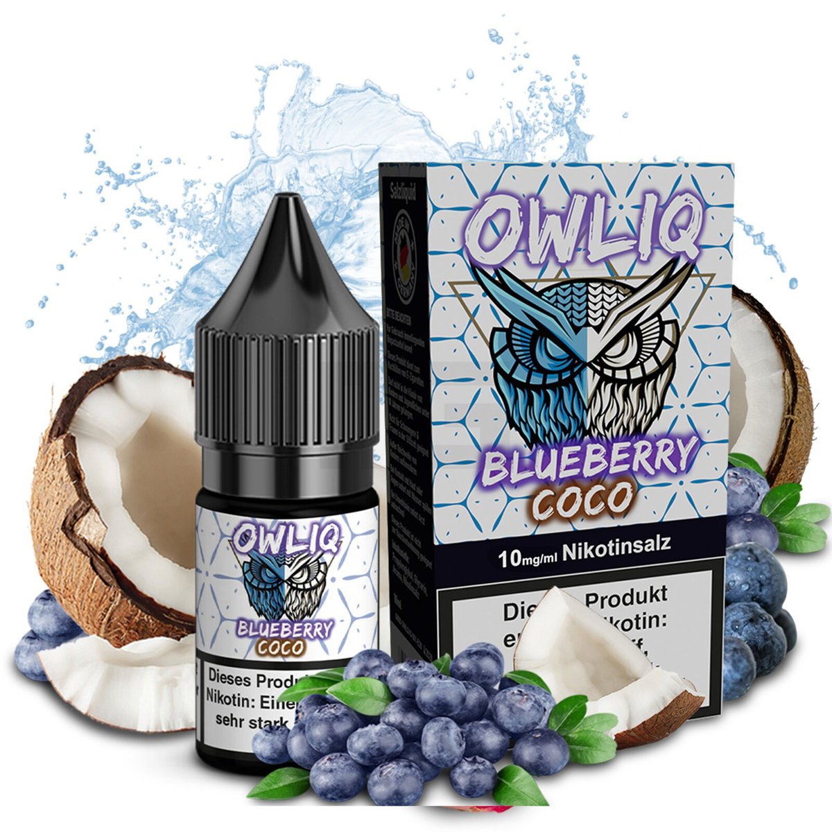 OWLIQ - Blueberry Coco - Nikotinsalz Liquid - 10ml - 10mg