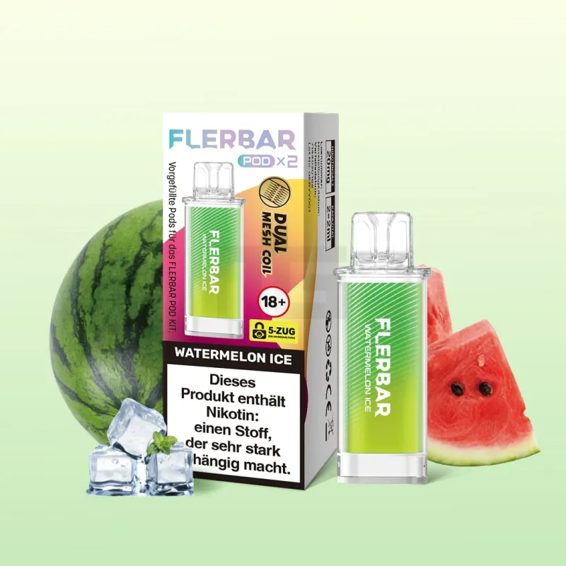 Flerbar Prefilled Pod - Watermelon Ice - 20mg - 2er Pack