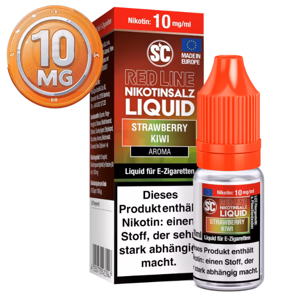 SC - Red Line - Strawberry Kiwi - Nikotinsalz Liquid - 10ml - 10mg