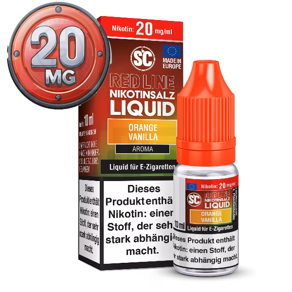 SC - Red Line - Orange Vanilla - Nikotinsalz Liquid - 10ml - 20mg