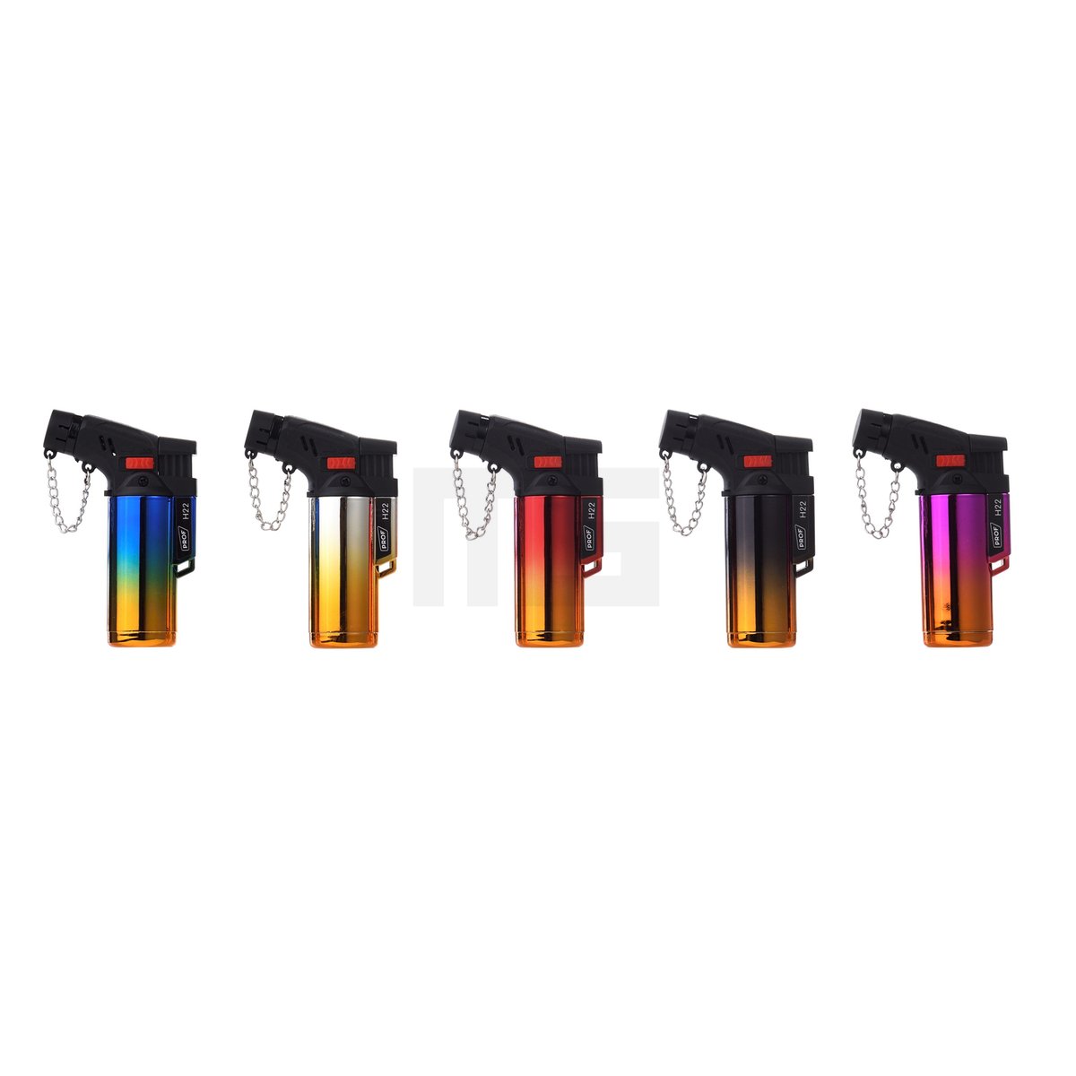 PROF - Jetflame-Feuerzeug - Anodized-Design - 4 Farben