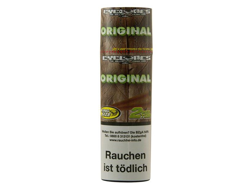 Cyclones - Blunts - Hemp Cones - ORIGINAL (Neutral) - 2 Stück