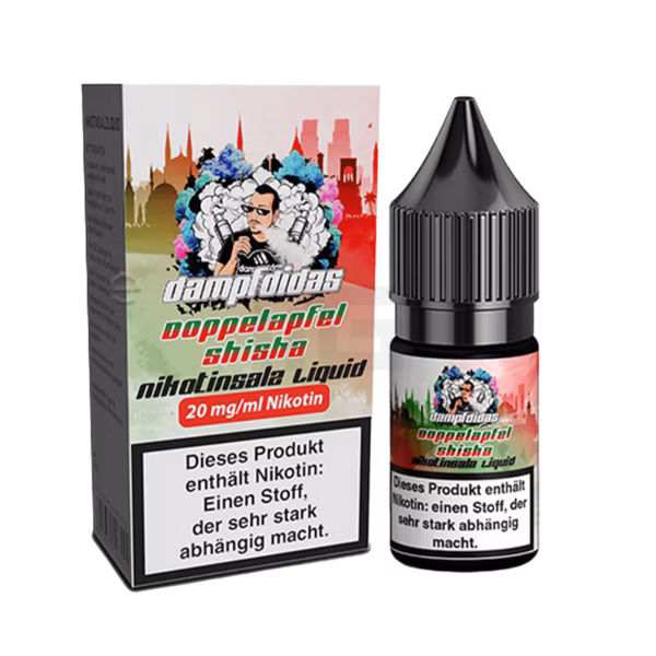 Dampfdidas - Doppelapfel Shisha - Nikotinsalz Liquid - 10ml - 20mg
