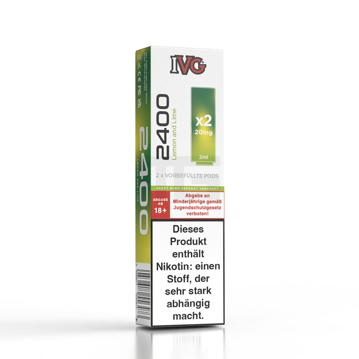 IVG - 2400 - Prefilled Pod - Lemon and Lime - 2ml - 2er Pack