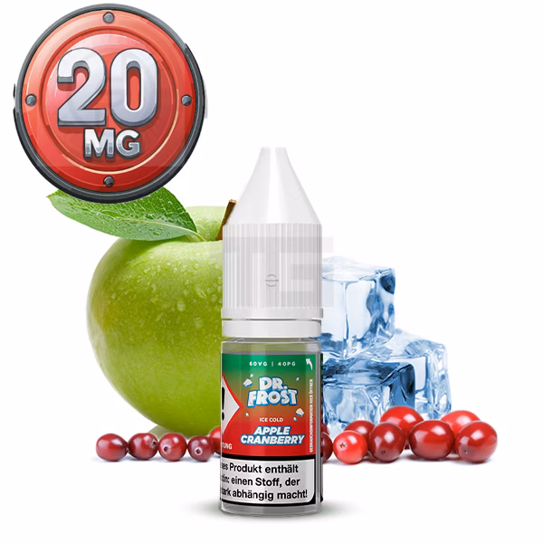 Dr. Frost -Ice Cold Apple Cranberry - Nikotinsalz Liquid 10ml 20 mg