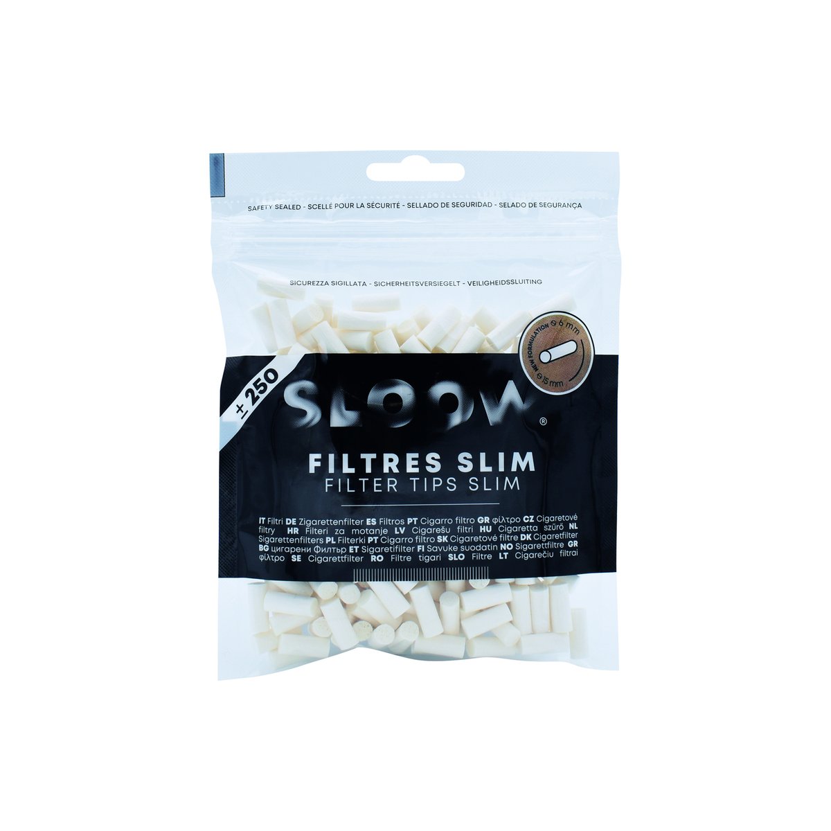 SLOOW - Ungebleichte - Filter Tips Slim - BK Paper