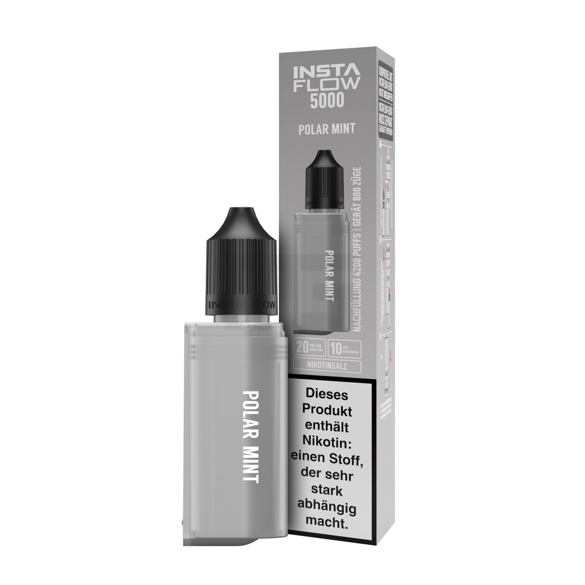 INSTAFLOW 5000 - Nachfülbehälter - Polar Mint - 10ml - 20mg