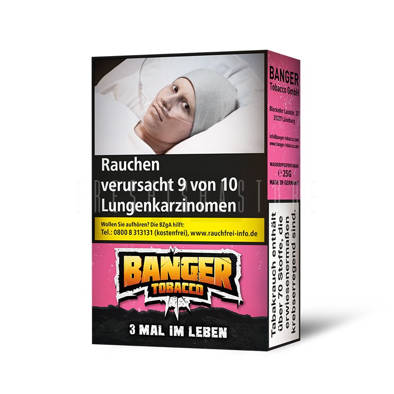 Banger Tobacco - 3 Mal im Leben - 25g