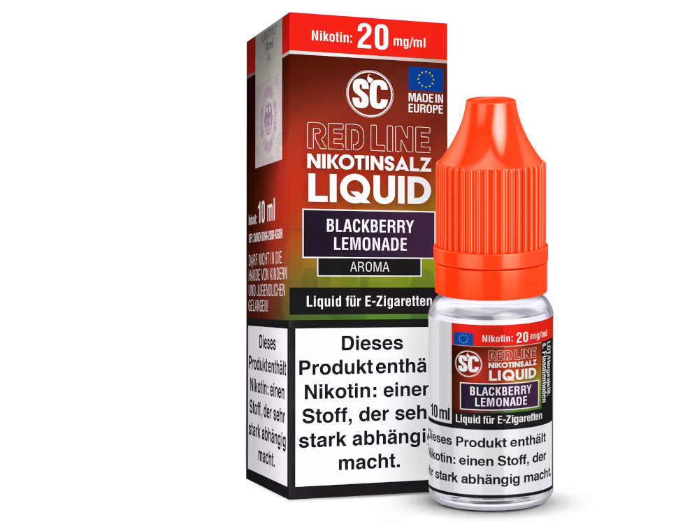 SC Red Line - Nikotinsalzliquid - 10ml - 20mg - Blackberry Lemonade SC Red Line - Nikotinsalzliquid - 10ml - 20mg - Blackberry Lemonade