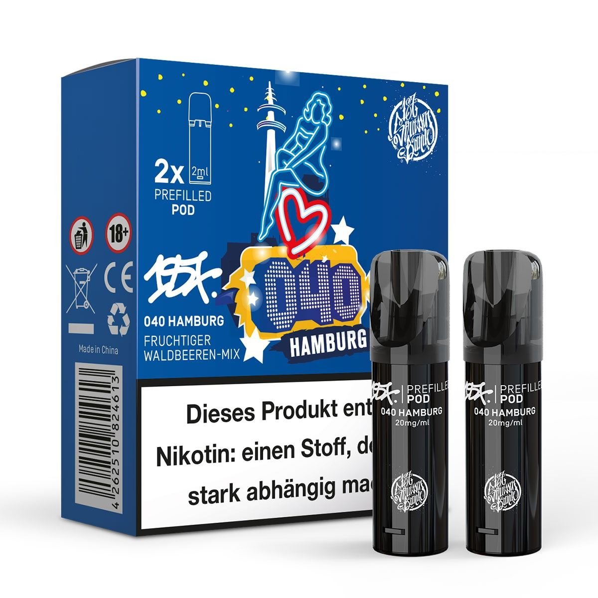 187 Straßenbande - Prefilled Pod - 2ml - 2er Pack - 040 Hamburg 187 Straßenbande - Prefilled Pod - 2ml - 2er Pack - 040 Hamburg