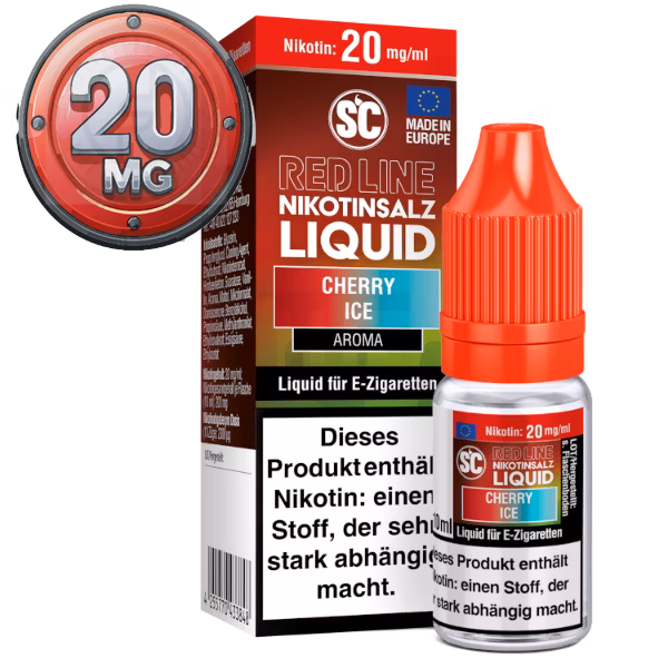 SC - Red Line - Cherry Ice - Nikotinsalz Liquid - 10ml - 20mg