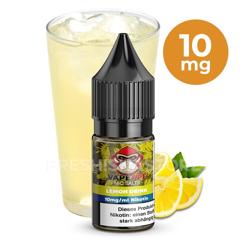 VapeApe - Lemon Drink - Nikotinsalz-Liquid - 10ml - 10mg