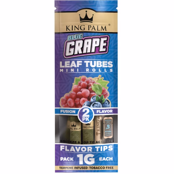 King Palm - Blue Grape - 2 Mini Rolls