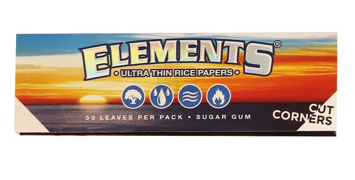 Elements Papers - Cut Corners - Single Wide - Blättchen - 50 Blättchen