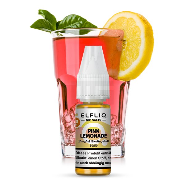 Elfbar - ElfLiq - 10ml - Pink Lemonade | Nikotinsalz-Stärke : 10mg Elfbar - ElfLiq - 10ml - Pink Lemonade | Nikotinsalz-Stärke : 10mg