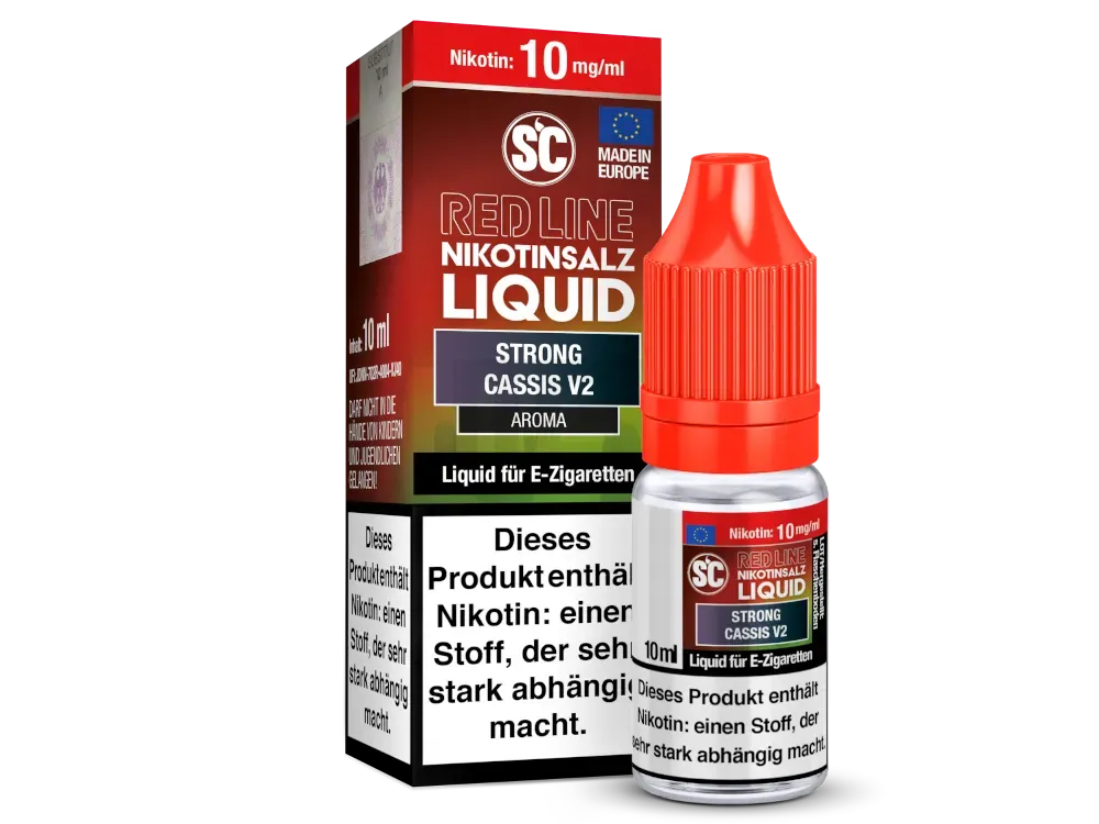 SC Red Line - Nikotinsalzliquid - 10ml - 10mg - Strong Cassis V2 SC Red Line - Nikotinsalzliquid - 10ml - 10mg - Strong Cassis V2