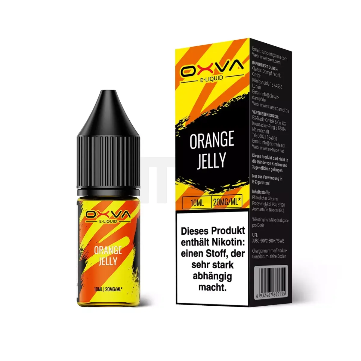 OXVA - Nikotinsalz Liquid - 10ml - Orange Jelly - 20mg