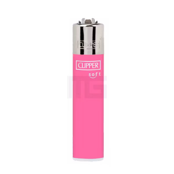 Clipper - Feuerzeug - Rosa - Soft Touch - wiederverwendbar