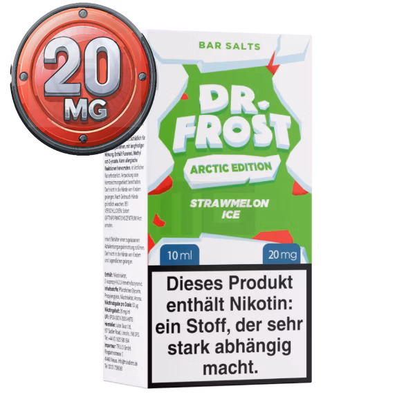 Dr. Frost - Arctic Edition Strawmelon Ice - Nikotinsalz Liquid - 10ml - 20mg