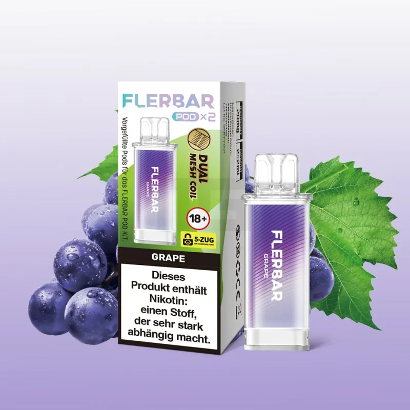 Flerbar - Prefilled Pod - Grape - 20mg - 2er Pack