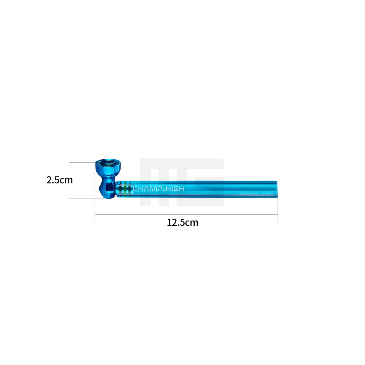 CHAMP HIGH - Glass Pipe - Black
