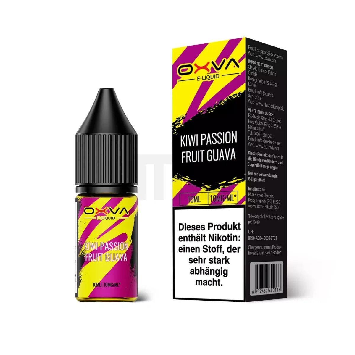 OXVA - Nikotinsalz Liquid - 10ml - Kiwi Passion Fruit Guava - 10mg